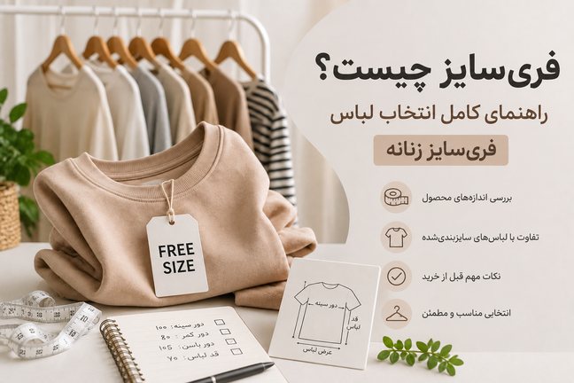 فریسایز چیست؟ راهنمای کامل انتخاب لباس فریسایز زنانه
