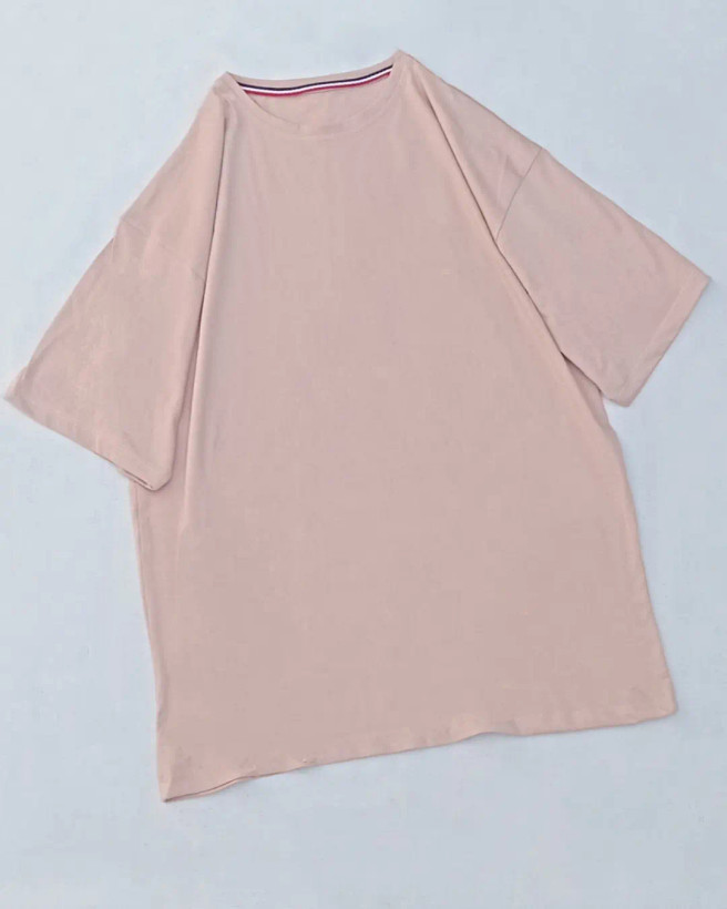 خرید تیشرت زنانه و دخترانه لانگ پنبه