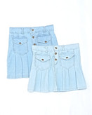 دامن دخترانه جین جیبدار