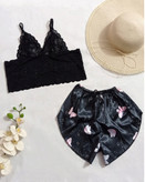 ست نیم تنه شورتک زنانه فانتزی