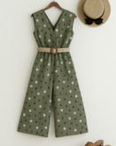 اورال زنانه سبز زیتونی گلدار استایل طبیعتپسند و راحت برای تابستان