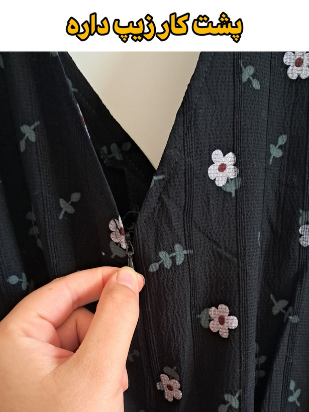 نمای پشت اورال زنانه با زیپ مخفی برای پوشیدن راحتتر