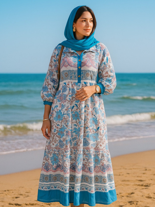 تنخور شیک و راحت پیراهن ساحلی با پارچه سبک و طراحی خنک مناسب روزهای گرم